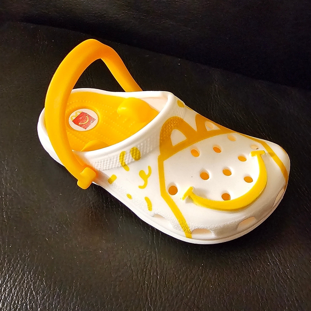 McDonald's Happy Meal 2024 White & Yellow Croc Toy NWOT
